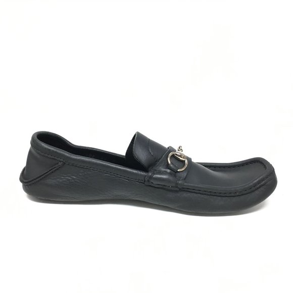 Men\'s Gucci Horsebit Slip On Moccasins Loafers Shoes Size 8.5 UK/9 US Black main image 9